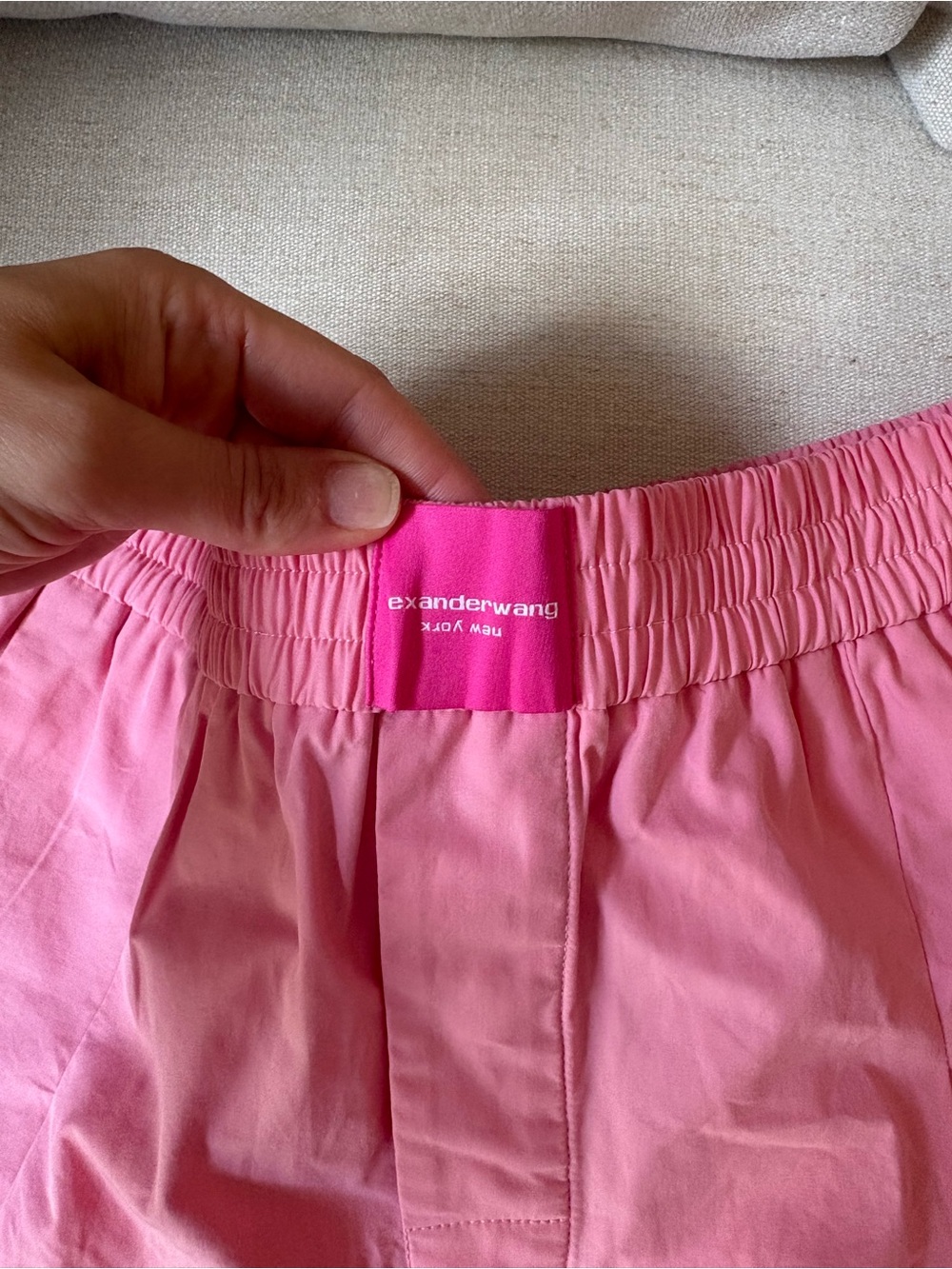 Alexander wang logo boxer shorts